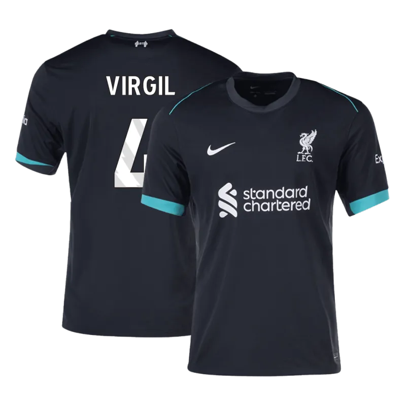 VIRGIL #4 Liverpool Away Soccer Jersey 2024/25