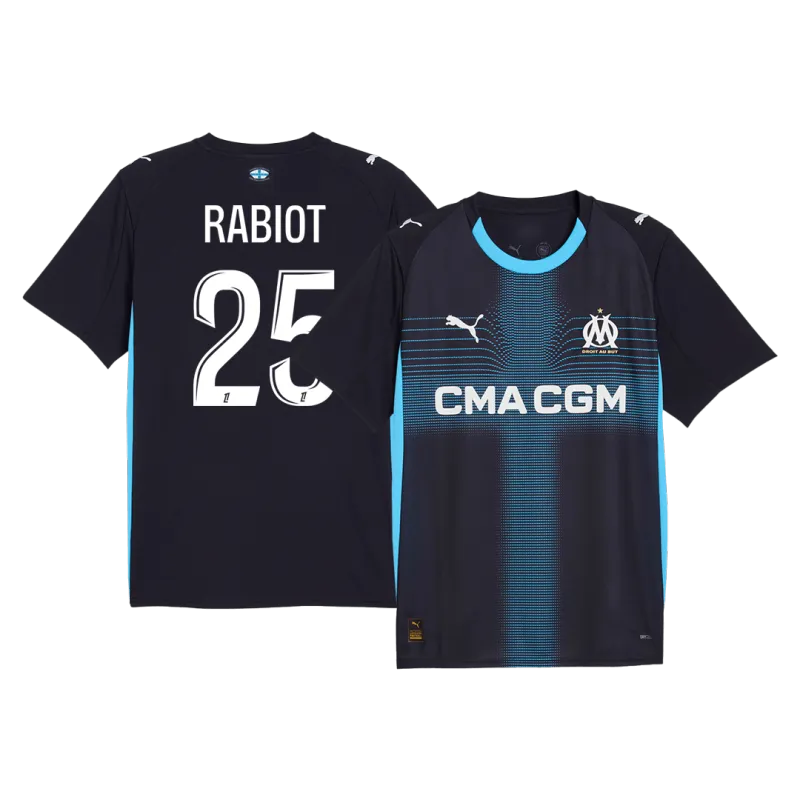 RABIOT #25 Marseille Away Soccer Jersey 2025/26