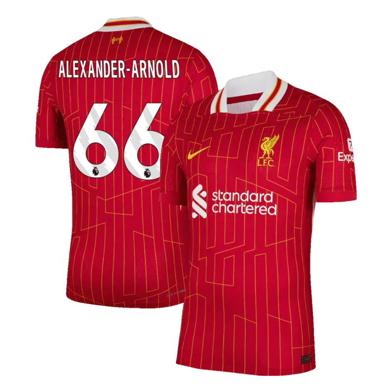 ALEXANDER-ARNOLD #66 Liverpool Home Authentic Soccer Jersey 2024/25