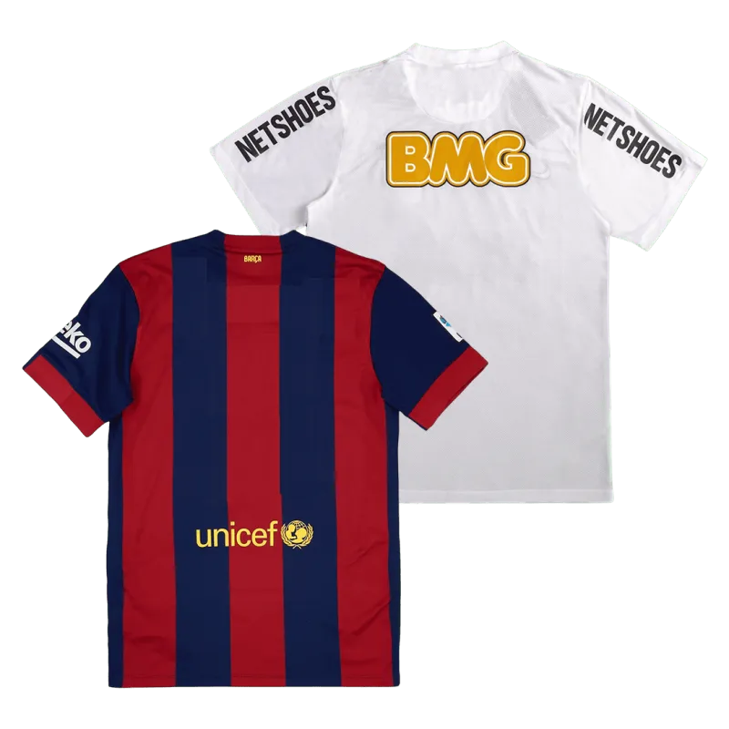 Vintage Jersey Barcelona Home 2014/15 & Vintage Jersey Santos FC Home 2012