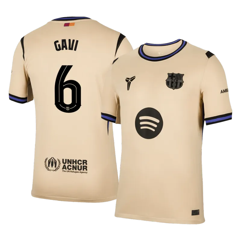 GAVI #6 Barcelona Away Soccer Jersey 2025/26 -UCL