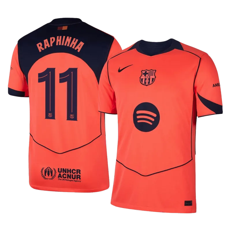 RAPHINHA #11 Barcelona Third Away Soccer Jersey 2025/26 -UCL