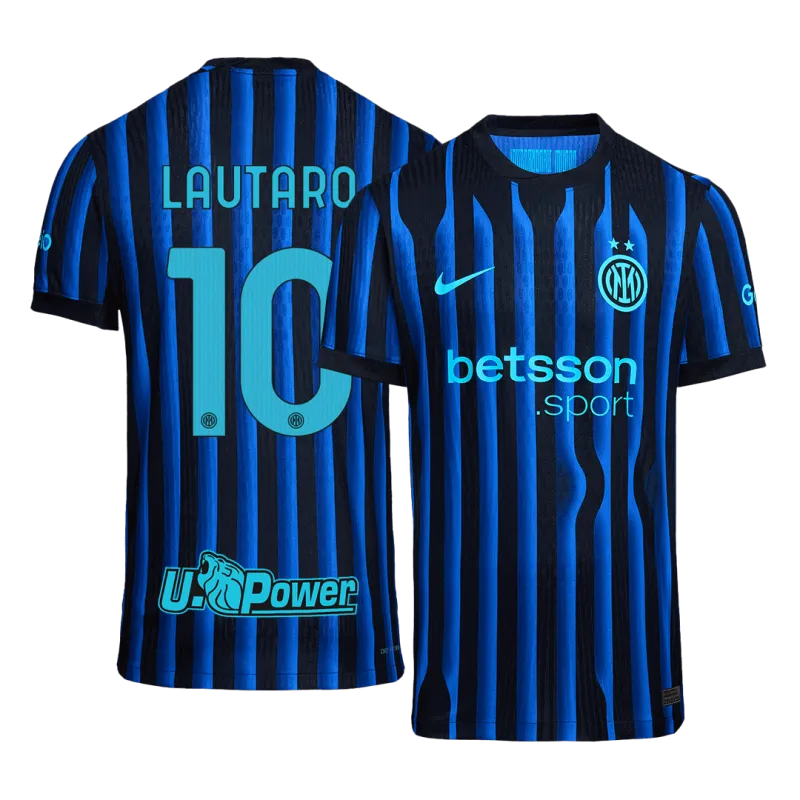 LAUTARO #10 Inter Milan Home Authentic Soccer Jersey 2025/26