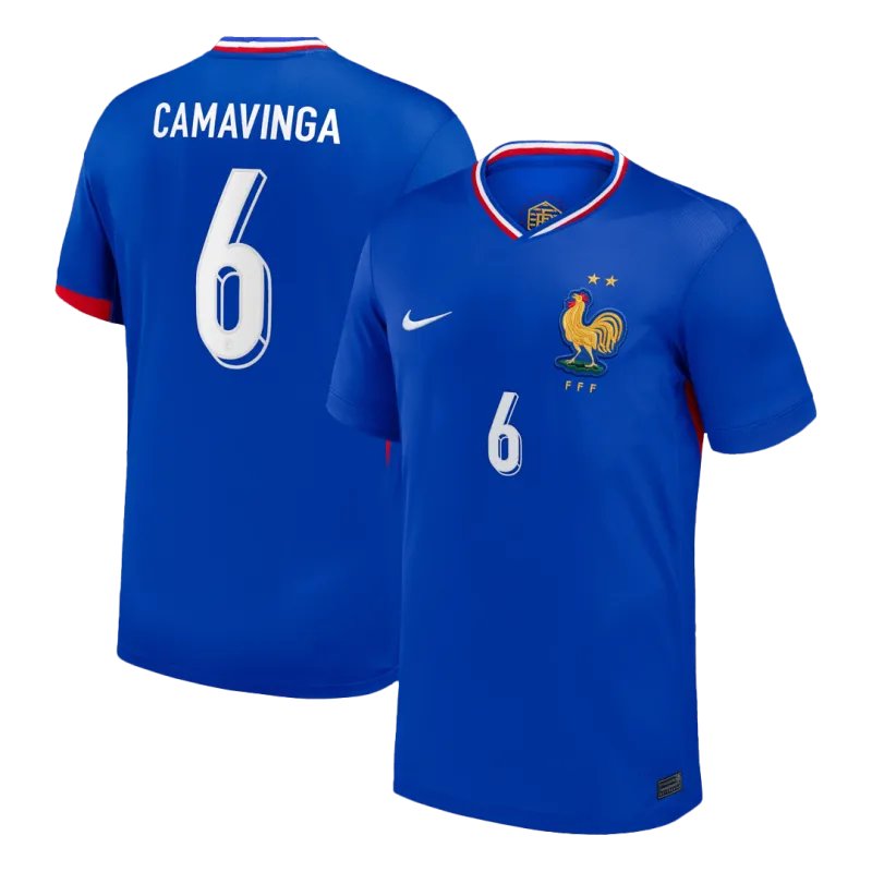 CAMAVINGA #6 France Home Soccer Jersey 2024
