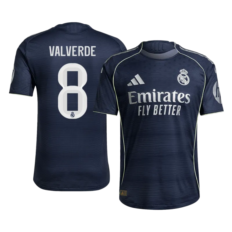VALVERDE #8 Real Madrid Away Authentic Soccer Jersey 2025/26