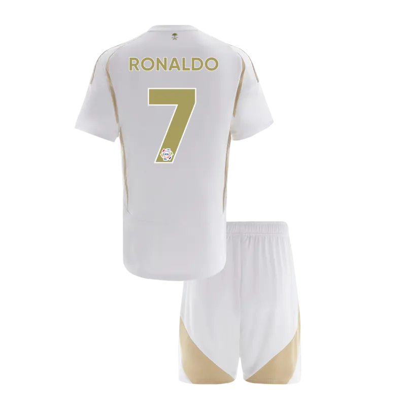 RONALDO #7 Al Nassr Third Away Kids Soccer Jerseys Kit 2024/25