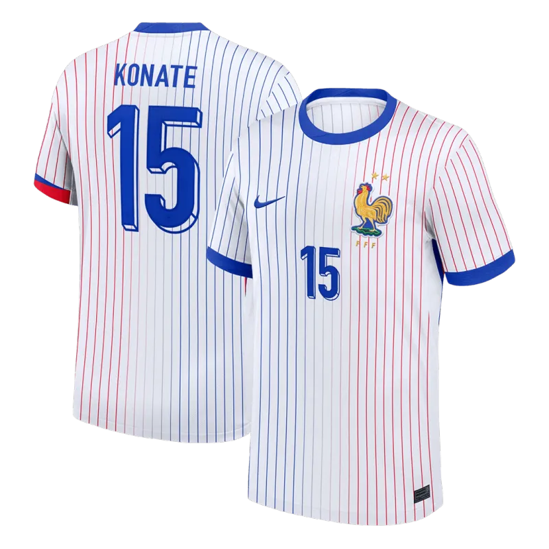 KONATE #15 France Away Soccer Jersey 2024