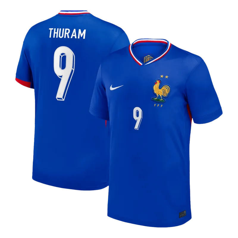 THURAM #9 France Home Soccer Jersey 2024
