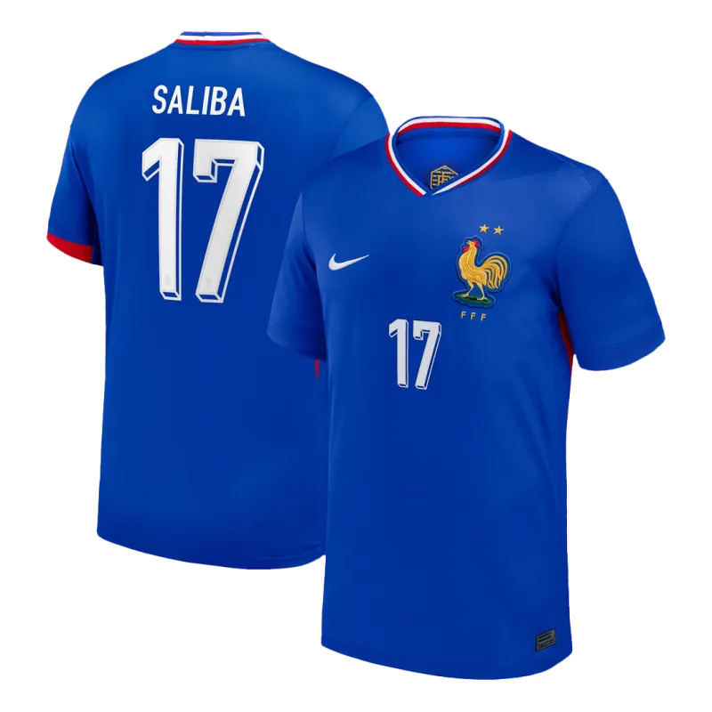 SALIBA #17 France Home Soccer Jersey 2024