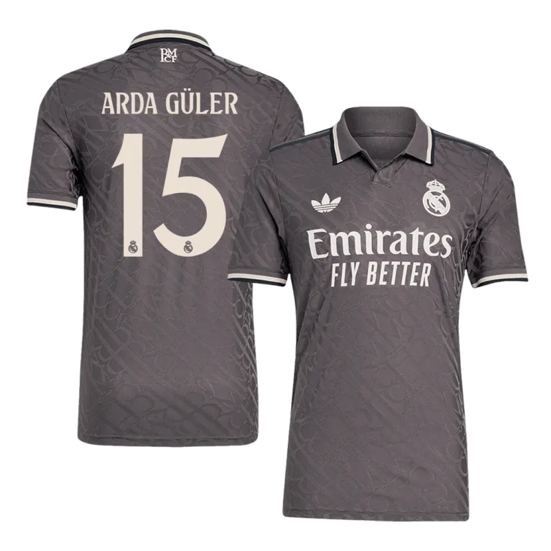 ARDA GÜLER #15 Real Madrid Third Away Authentic Soccer Jersey 2024/25