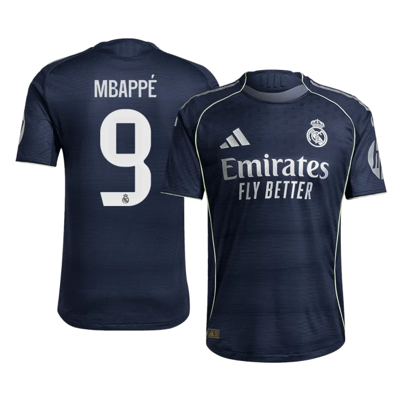 MBAPPÉ #9 Real Madrid Away Authentic Soccer Jersey 2025/26