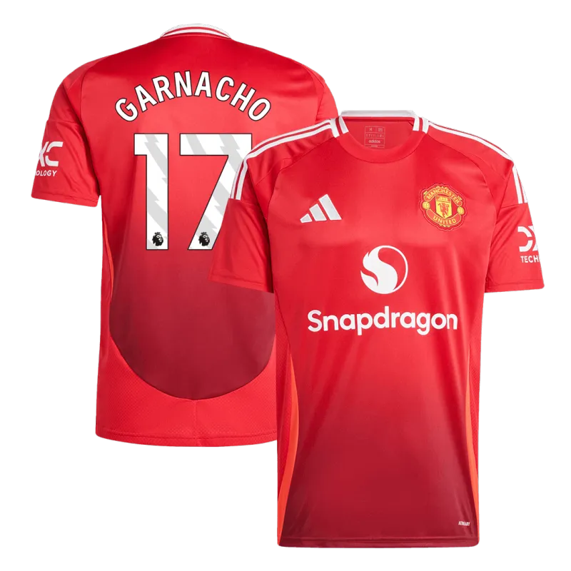 GARNACHO #17 Manchester United Home Soccer Jersey 2024/25