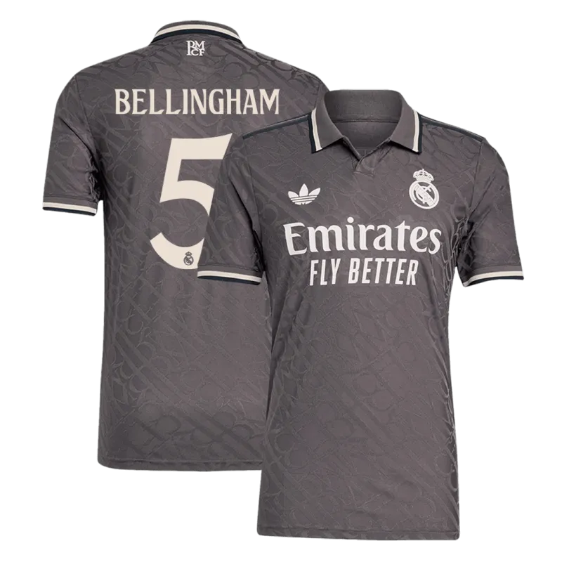 BELLINGHAM #5 Real Madrid Third Away Authentic Soccer Jersey 2024/25