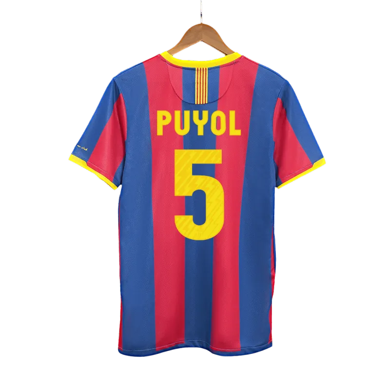 Vintage Soccer Jersey PUYOL #5 Barcelona Home 2010/11