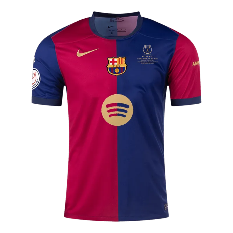 Barcelona Home Soccer Jersey 2024/25 – Copa del Rey Final