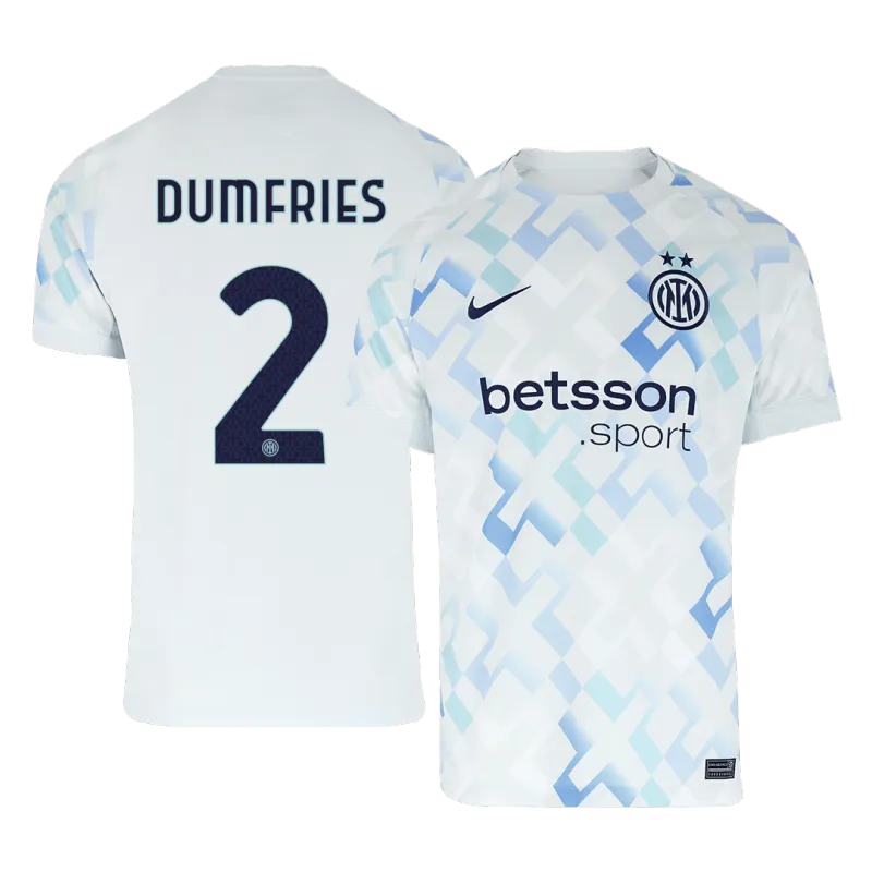 DUMFRIES #2 Inter Milan Away Soccer Jersey 2025/26