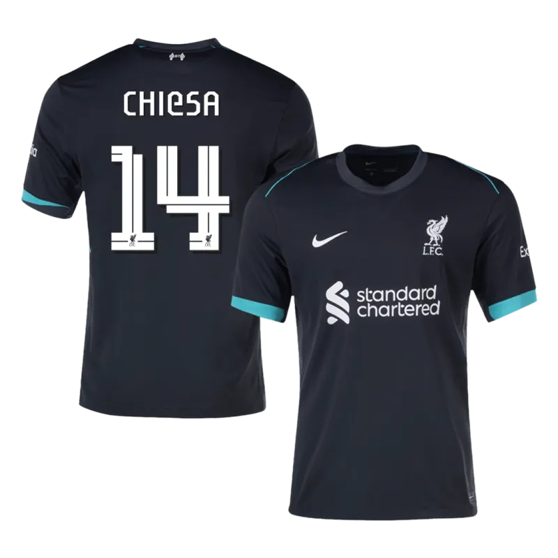 CHIESA #14 Liverpool Away Soccer Jersey 2024/25 – UCL