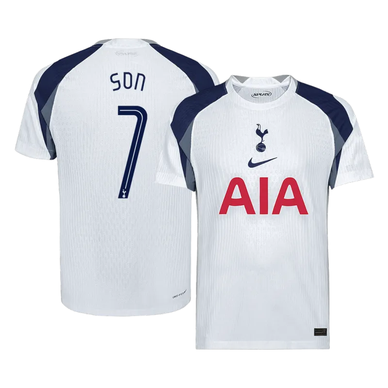 SON #7 Tottenham Hotspur Home Authentic Soccer Jersey 2025/26 – UCL