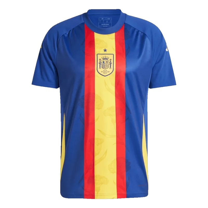 Spain Pre-Match Soccer Jersey EURO 2024 Blue