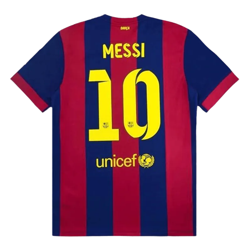Vintage Soccer Jersey MESSI #10 Barcelona Home 2014/15