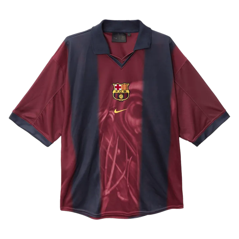 Vintage Soccer Jersey Barcelona X CJ Home 2000/01