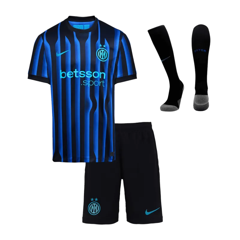 Inter Milan Home Kids Soccer Jerseys Full Kit 2025/26