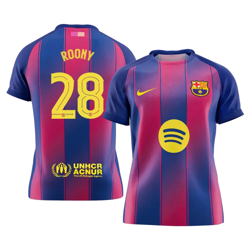 ROONY #28 Barcelona Home Soccer Jersey 2025/26 – UCL