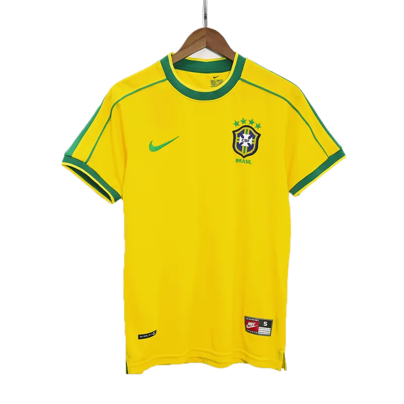Vintage Soccer Jersey Brazil Home 1998