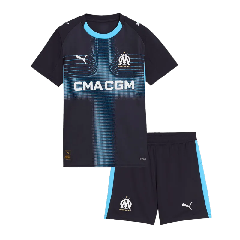 Marseille Away Kids Soccer Jerseys Kit 2025/26