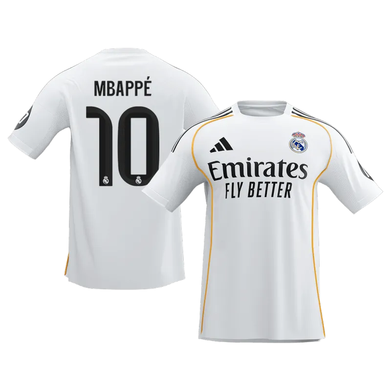 MBAPPÉ #10 Real Madrid Home Soccer Jersey 2025/26