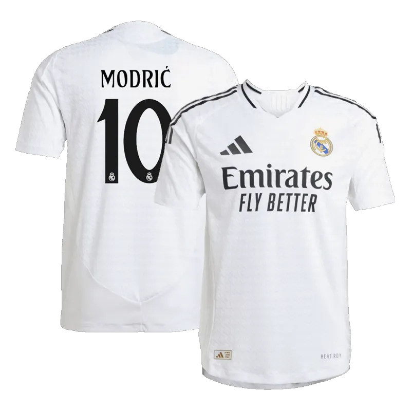 MODRIĆ #10 Real Madrid Home Authentic Soccer Jersey 2024/25