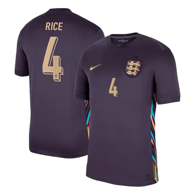 RICE #4 England Away Soccer Jersey 2024