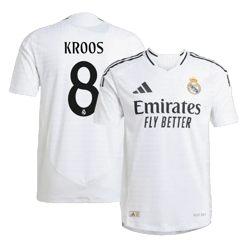 KROOS #8 Real Madrid Home Authentic Soccer Jersey 2024/25