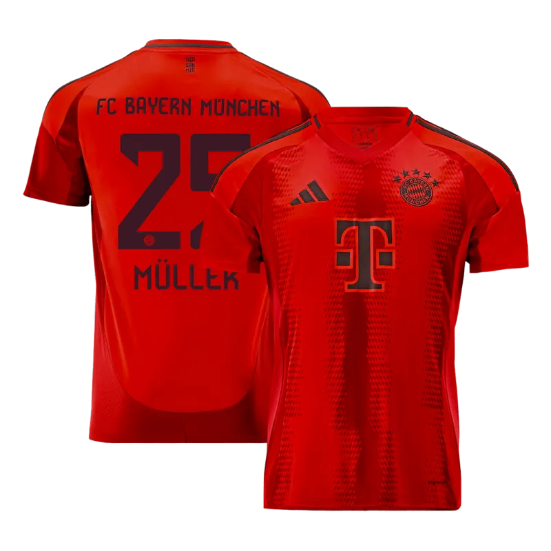 MÜLLER #25 Bayern Munich Home Soccer Jersey 2024/25