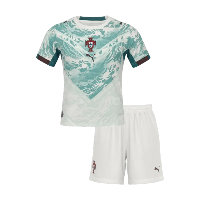 Portugal Away World Cup Kids Soccer Jerseys Kit 2026