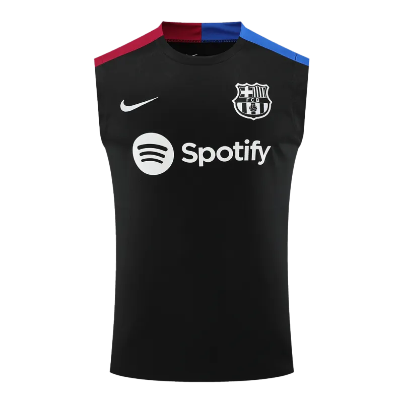 Barcelona Pre-Match Sleeveless Top 2024/25 Black