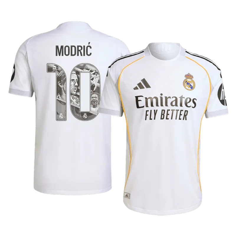 MODRIĆ Special #10 Real Madrid Home Authentic Soccer Jersey 2025/26