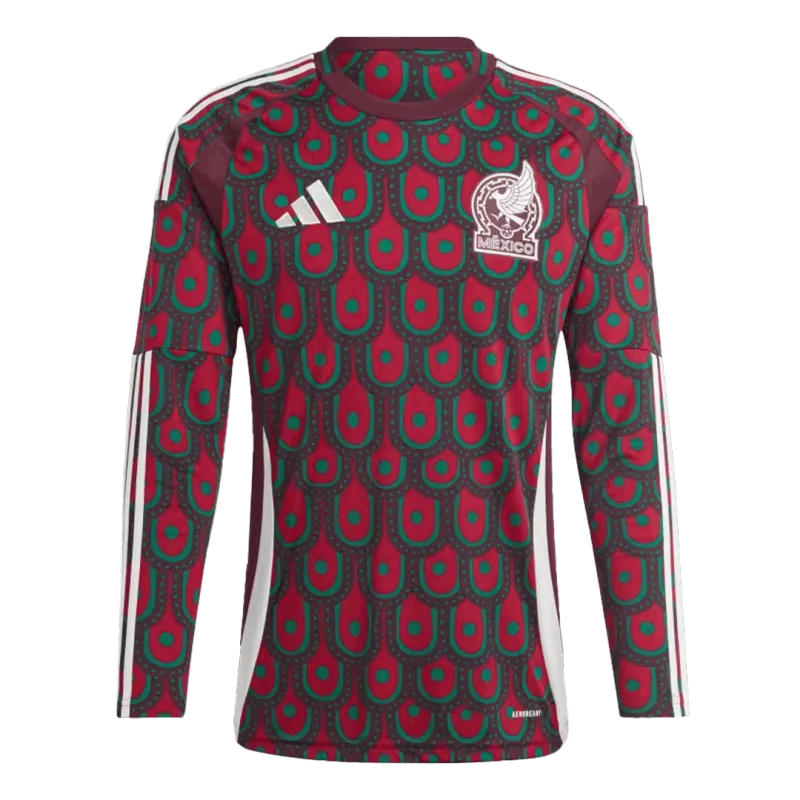 Mexico Home Long Sleeve Soccer Jersey Copa America 2024