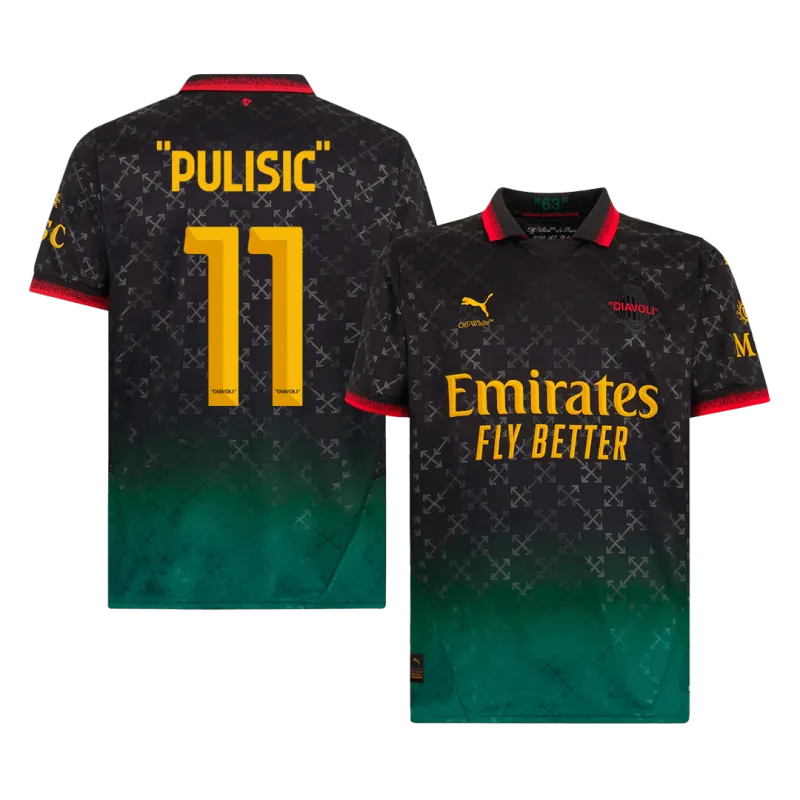 “PULISIC” #11 AC Milan Fourth Away Soccer Jersey 2024/25