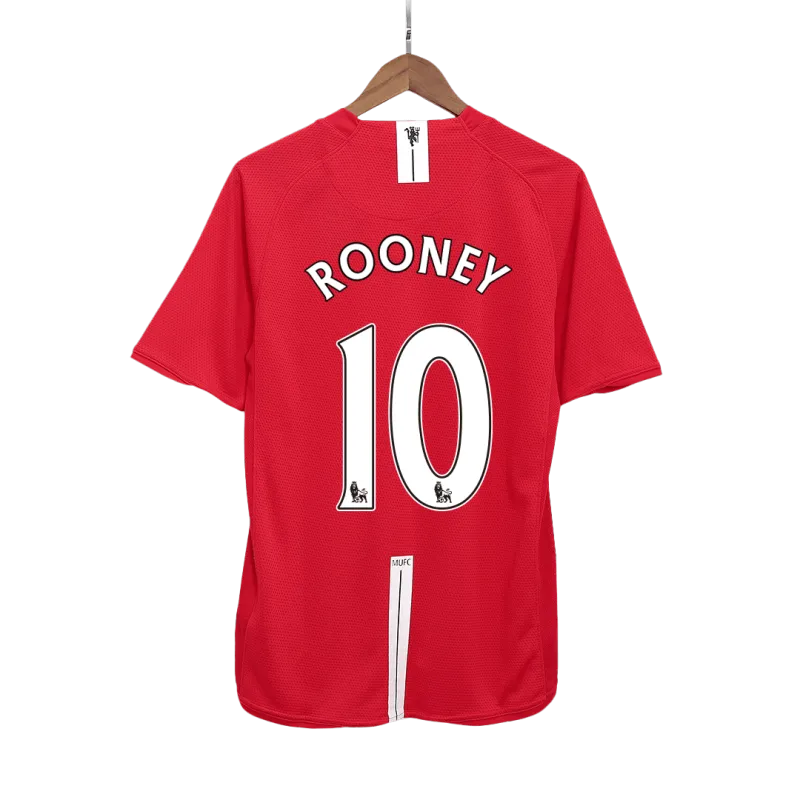 Vintage Soccer Jersey ROONEY #10 Manchester United Home 2007/08