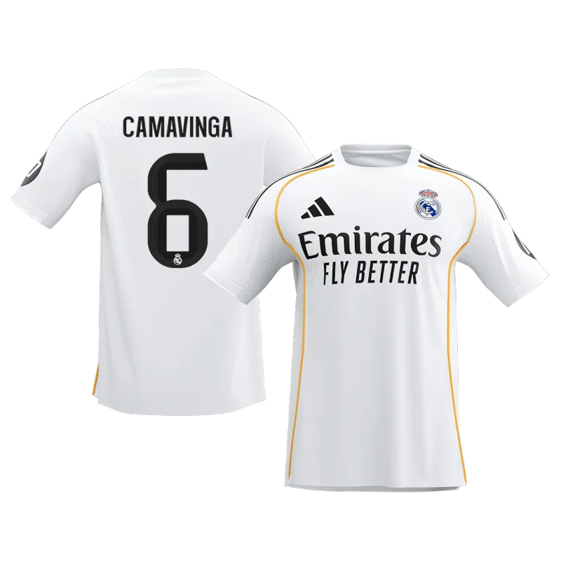 CAMAVINGA #6 Real Madrid Home Soccer Jersey 2025/26
