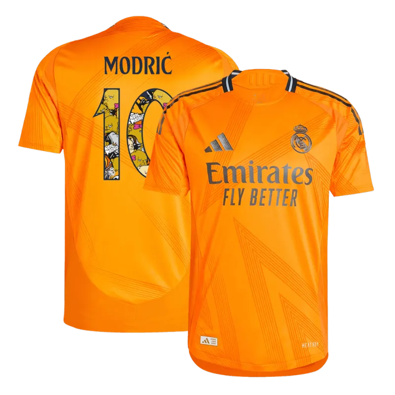 MODRIĆ #10 Real Madrid Away Authentic Soccer Jersey 2024/25 – Bear Champ Font