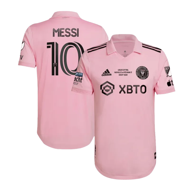 MESSI #10 Inter Miami CF Home Authentic Soccer Jersey 2023 – Leagues Cup Final