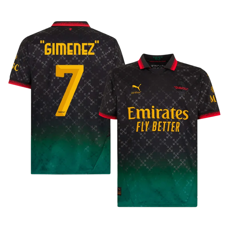 “GIMENEZ” #7 AC Milan Fourth Away Soccer Jersey 2024/25