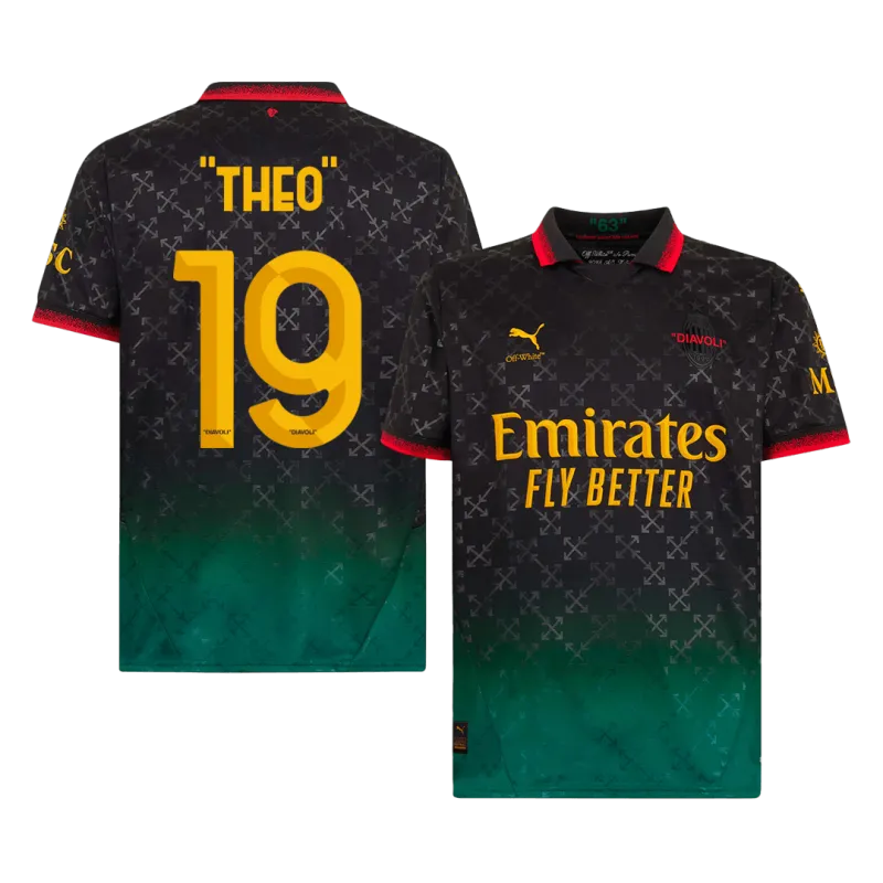 “THEO” #19 AC Milan Fourth Away Soccer Jersey 2024/25
