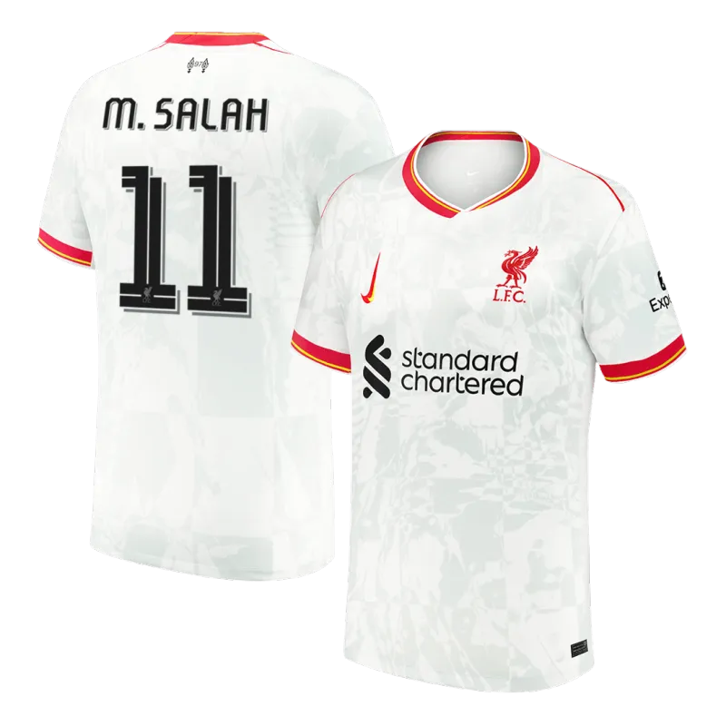 M.SALAH #11 Liverpool Third Away Soccer Jersey 2024/25 – UCL