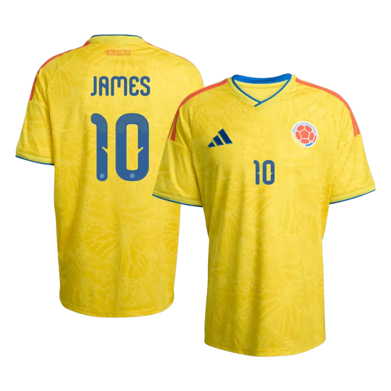 JAMES #10 Colombia Home Soccer Jersey World Cup 2026